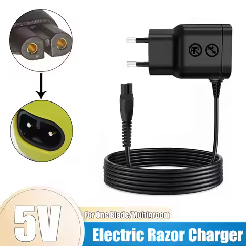 Portable 5V Razor Charger Compatible with OneBlade QP2734 QP2824 QP2834 QP4631 S3243 X3001 Grooming 