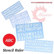 English Alphabet Stencil Ruler  ABC Ruler (STENCIL ALPHABET) / Pembaris Abc