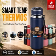 800ml Smart LED 316 Stainless Steel Vacuum Flask Temp Display Hot Cold Leakproof Botol Air Tahan Pan