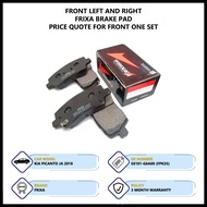 Kia Picanto JA 2018 Frixa Brake Pad (Front FPK35 / Rear FPK34R)