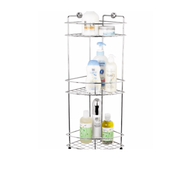 Meymey_Mall VRH ชั้นวางของ 3 ชั้น เข้ามุมสเตนเลส 304 รุ่น HW105-W105T1 สีสเตนเลสเงา ถูกจริง