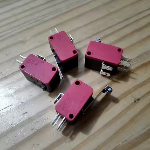 1Pcs V-15-2C25 V-152-2C25 V-155-2C25 V-156-2C25 Roller Lever Arm Push Button Double Tact Switch Mome