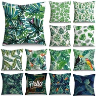 Single-sided printing plant pattern polyester cushion cover home decoration sofa Sarung Bantal car pillowcase