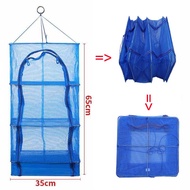 Lồng lưới treo 4 tầng để phơi cá khô có thể xếp gọn lồng màn phơi cá - Duli