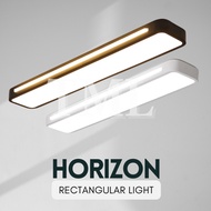 Nordic Horizon Black White Rectangular Linear Pod Led Ceiling Light 78cm Corridor Bedroom Service Ya