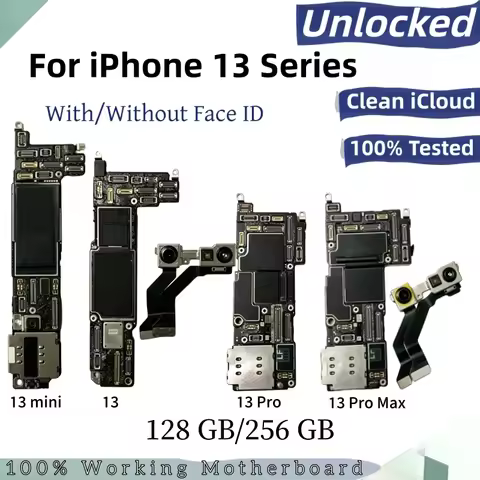 Unlocked MainBoard For iphone 13 Pro Max Motherboard Clean ICloud Support iOS Update For iphone 13 M