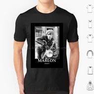 Baju-T Marlon Brando-Bw-D60 Saiz Besar 100% Kapas Marlon Brando Marlon Brando Pelakon Marlon Brando 
