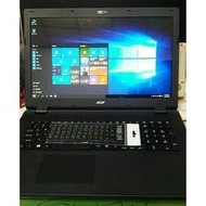 二手9.9新Acer ZYLB B 筆電 processor四核心lol機/17.3吋/4GB DDR3/500GB