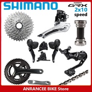 Shimano GRX RX400 Groupset Hydraulic Disc 2x10s Brake Road Bicycle Front Rear Derailleur Shifter Bra