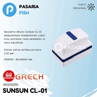 SUNSUN CL01/CL 01 Magnetic Brush/ Magnetic Aquarium Glass Cleaner/ Aquarium Aquascape