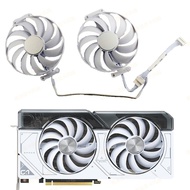 ((Graphics Card Fan) ASUS/ASUS RTX4070 DUAL WHITE OC WHITE Graphics Card Cooling Fan Ball Bearing Te