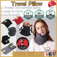 [SG In Stock]Neck Travel Spine Slow Rebound Memory Foam Pillow Protect Cervical Trip Rest Sitg Nap Travel Wrap Pillow