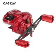 OAG12W Long Casting Fishing Reel, Speed Ratio 7.3:1 5kg Brake Force Water Drop Fishing Reel, Durable