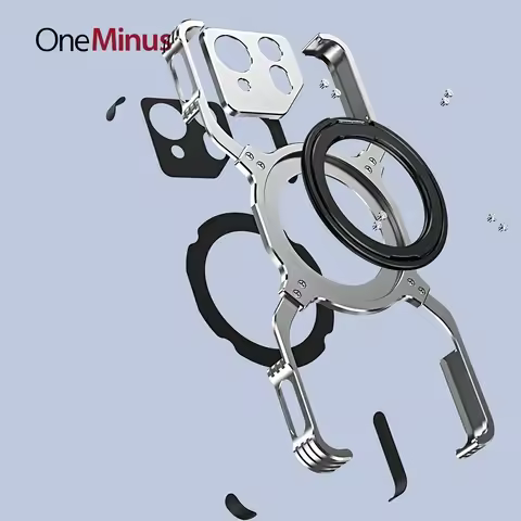 Light Metal Bumper For Asus ROG Phone 8 Pro Case ROG 8 Rimless Frame Built-in 360 Degree Rotation Ma