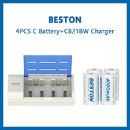 Beston 4 slot C821BW Battery Charger for AA/AAA/D/C/9V Ni-mh/Ni-cd rechargeable battery