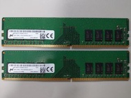 achih168專用 可面交 美光Micron DDR4-3200 8GB 1RX8 2條 桌上型電腦用