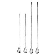 READY STOCK BALI 2Pcs Long Handle Cocktail Stirrers Bartender Mixing Spoon Stainless Steel Barman Ki