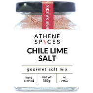 ATHENE SPICES CHILE LIME SALT Gourmet Seasoning ǀ Herbs Spices • Sea Salt ǀ Keto • Vegan ǀ All-purpo