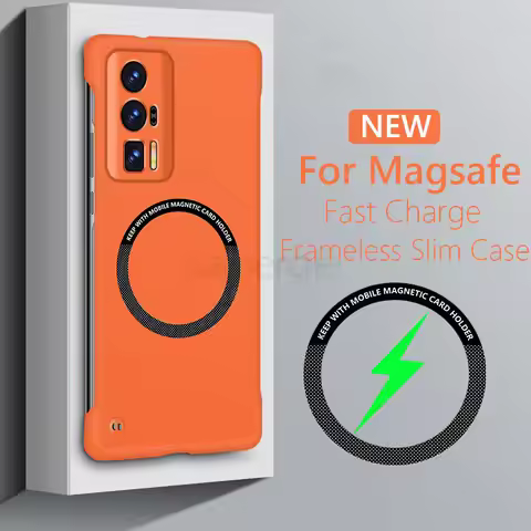 Frameless Magnetic For Magsafe Slim Case For Xiaomi Poco F5 Pro F5 Pro F5Pro 5G Wireless Charging Ha