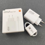 Original Xiaomi 45W Turbo Fast Charger Pad 8 7 EU Fast Charge Adapter 6A USB Cable For Mi 12T 11T Po