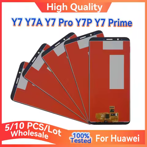 5/10 Pieces Lot For Huawei Y7A Y7P Y7 Prime 2017 Y7 Pro 2018 2020 LCD Display Screen With Touch Asse
