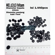 1313 snap button plastic snap button-1 pack (1.440 sets)