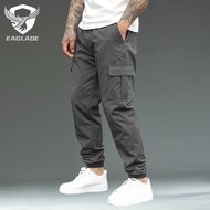 EAGLADE Jogging Sweat Cuffed Jogger Pants for Men Tracksuit Man Trousers WQ0046 in Green E05