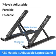 Laptop Stand Portable Hands Free ABS Adjustable Foldable Laptop Desk Stand