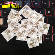 INTEL i5 GEN 10TH STICKER EMBLEM WATERPROOF FLEXIBLE RESIN STICKER SINGLE