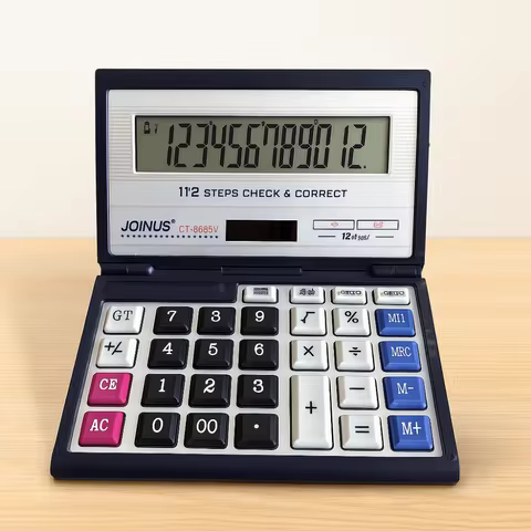 8855V Foldable Flip Calculator Solar Powered Calculator