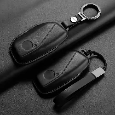 Car Remote Key Case Cover for BMW New X1 I5 Energy Ix XM X1 I7 X7 7 Series 2023 Leather Smart Key Pr