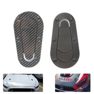 Car Simulator Racing Bonnet Hood Lock Accessories Sticker Exterior Decoration - Matte Black/Carbon