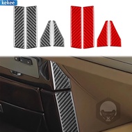For BMW 7 Series E65 2002-2008 Real Carbon Fiber Center Control Panel Decorative Stickers On Both Si