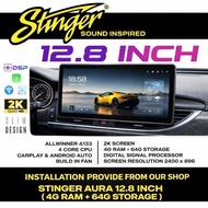 Stinger Aura Series 4Ram + 64Storage 12.8" Android Player 2K SCREEN