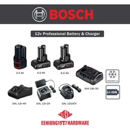 Bosch GBA12V 2.0Ah 4.0Ah 6.0Ah Professional Battery GAL 1210CV GAL12V-20 GAL 12V-40 GAL 18V-40 Charg