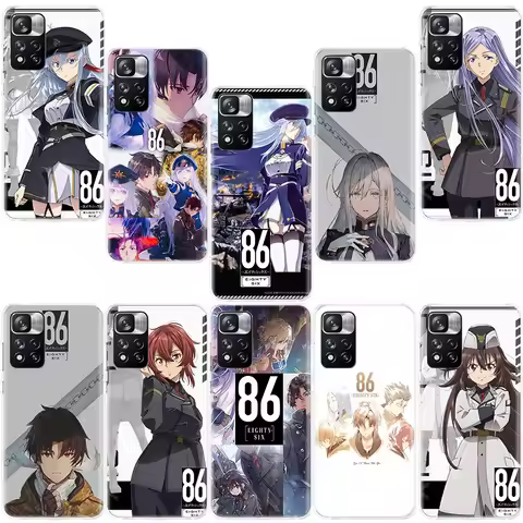 86 Eighty Six Anime Phone Case For Xiaomi Poco X4 F4 GT X3 NFC X5 X6 X7 Pro 5G M5 M5S M3 F5 Mi F6 F3