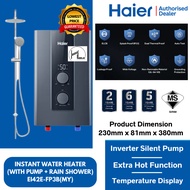 [FREE SHIPPING] Haier DC Pump Water Heater 4200W with Rain Shower EI38M-FP1S Dark Grey / EI38E-FP3B 