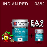 INDIAN RED 0882  ( 5L ) NIPPON EA9 Food Grade Epoxy Finish HB c/w Hardener