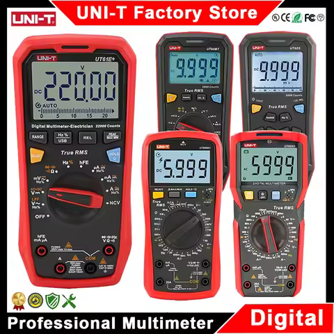 UNI-T Multimeter Digital Professional UT890C UT890D+ UT89X UT89XD UT60S UT60BT UT61B+ UT61D+ UT61E P