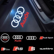 2025 Car Door Welcome Light Led HD Projector Lamp For Audi A3 A4 B8 8P 8V A6 C7 A5 Q5 B7 B6 B9 SLINE