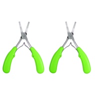 Stainless Steel Fishing Tool Set 2PCS for Hook Tying and Crimping Needs