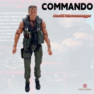 Commando Arnold Schwarzenegger Action Figure 7 Inch NECA Style Joint Movable Soldier Model Toy Ornam