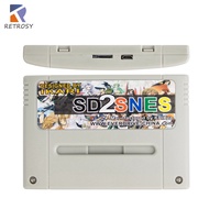 SD2SNES ใหม่ Rev X ตลับเกมซุปเปอร์สำหรับ16บิตเกมคอนโซลพร้อมตำนานซูเปอร์มาริโอในเจ็ดดาว