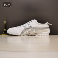 2023 Original Onitsuka Tiger 100% 66 Men's and Women's Shoes Lovers Forrest Gump White Shoes Running Leather Casual Fashion Casual Sports Shoes