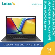 Asus VivoBook 14 A1405V-[ALY409WS Black/ ALY410WS Silver] WUXGA Laptop (i5-13420H,16GB,512GB,14",W11
