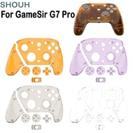 SHOUH Front Faceplate, Transparent Replacement Gaming Controller Protective ,  Magnetic Decorative  