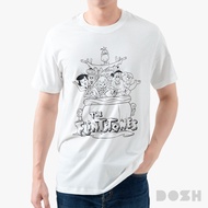 DOSH MENS T-SHIRTS FLINTSTONES เสื้อยืดคอกลมผู้ชาย DFTMT5017-OW