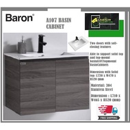 BARON A107 Stainless Steel Basin Cabinet Set