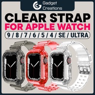 Apple Watch compatible Strap + Case Protector Band compatible Apple Watch Series 4 5 6 SE 44mm 40mm