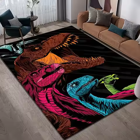 Dinosaur Carpet Room Decor Floor Mats Bedroom Yoga Mat Photography Props Area Rug Birthday Gift Outd